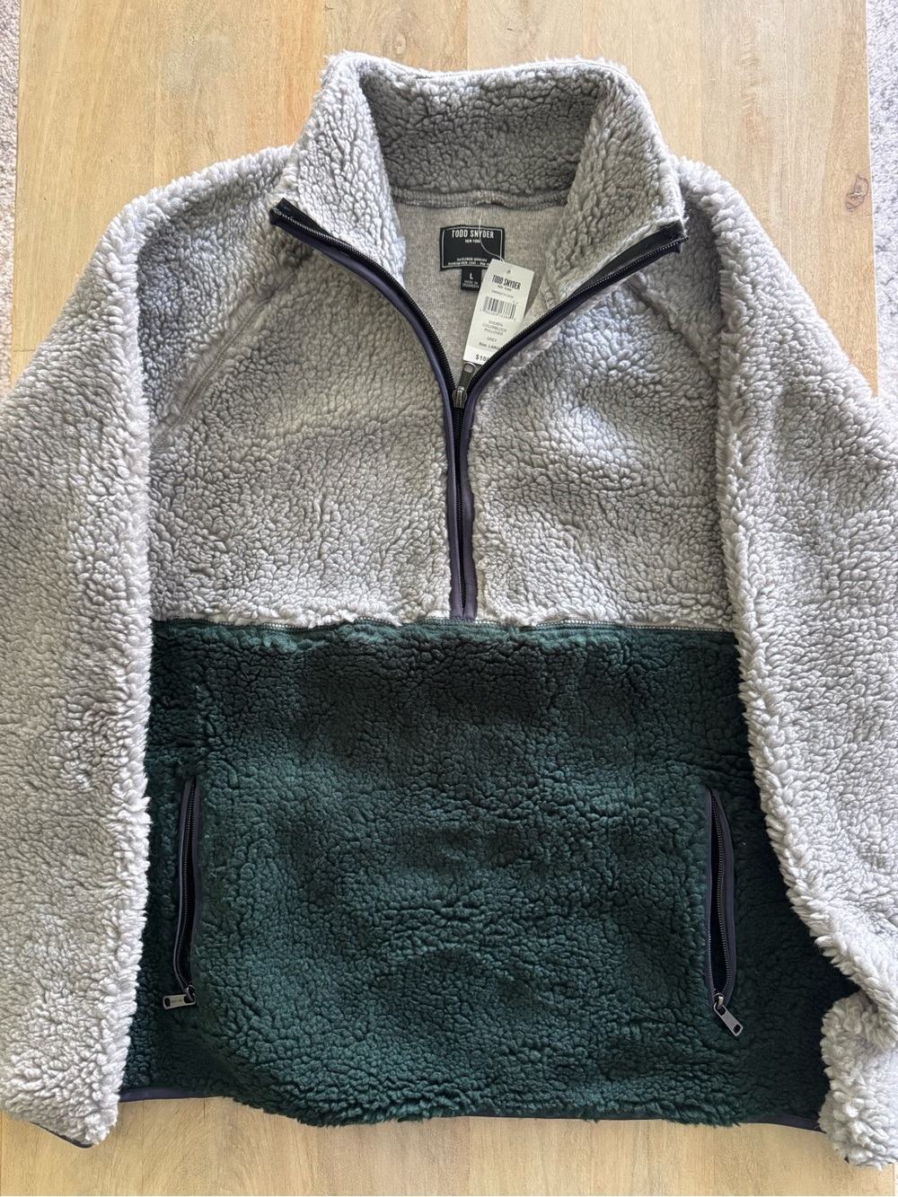 NWT 🏷️ Todd Snyder New York Sherpa Colorblock Pullover